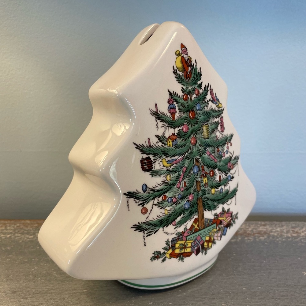 Spode Christmas Tree Bank - Picture 8 of 8